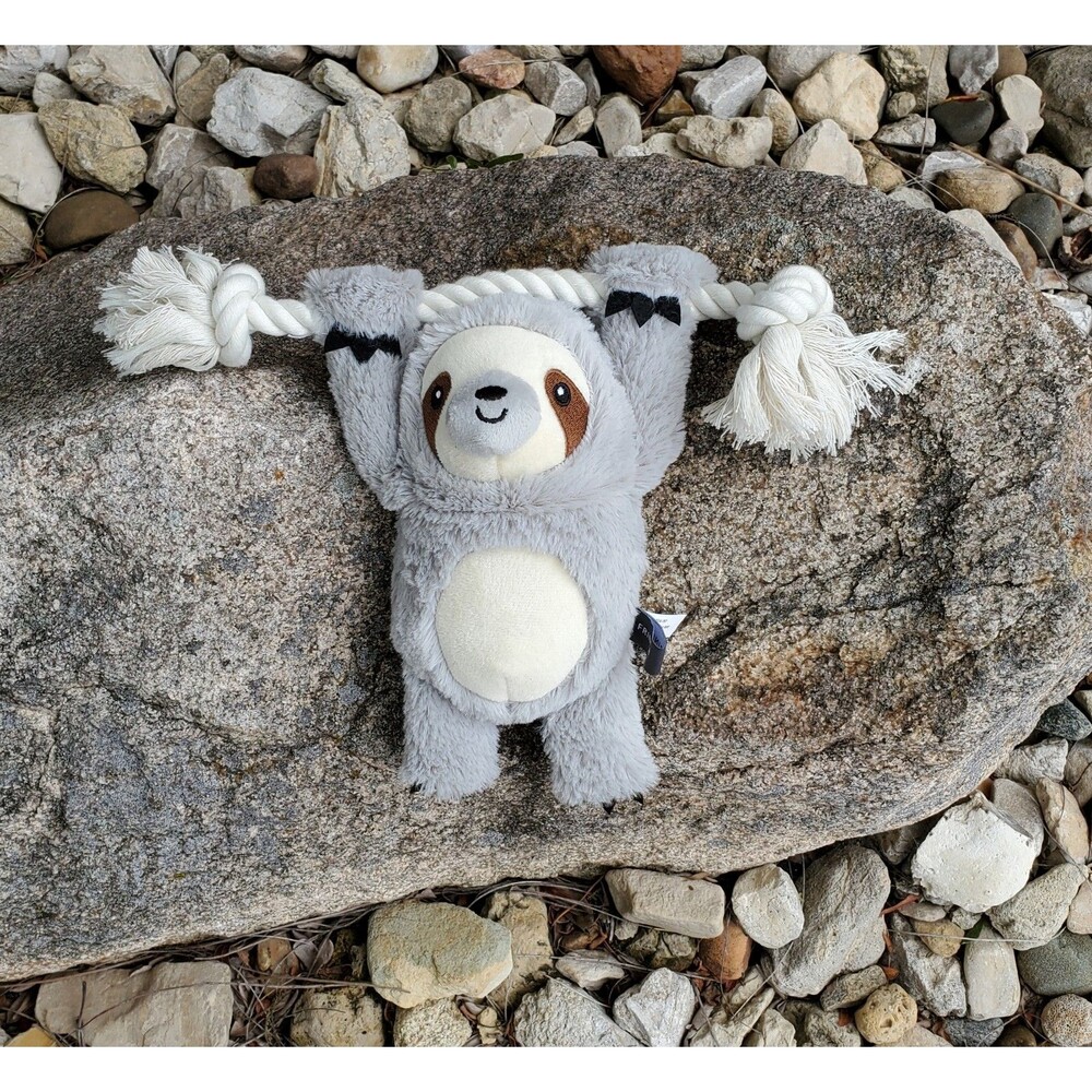 Silly Skye the Sloth Plush 9" Dog Toy Fringe